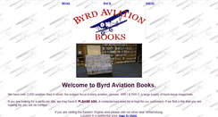 Desktop Screenshot of byrdaviationbooks.com