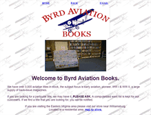 Tablet Screenshot of byrdaviationbooks.com